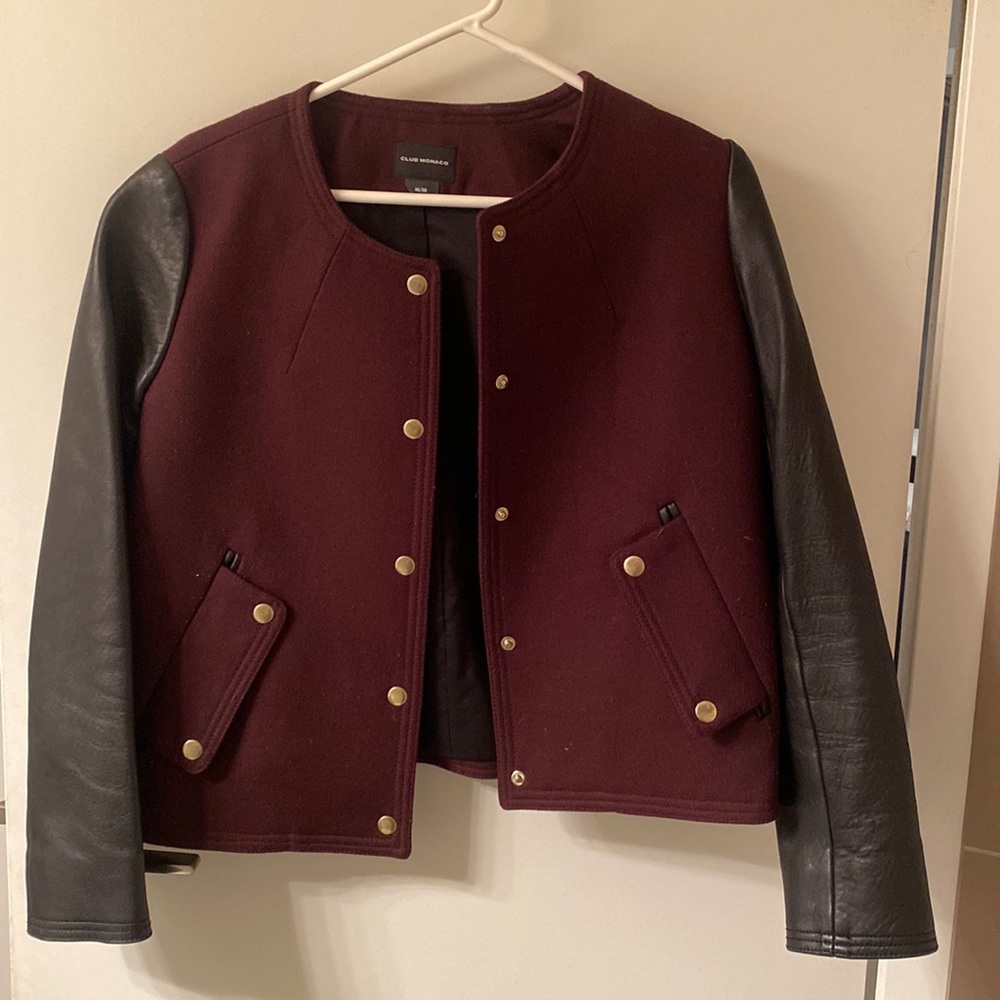 Club Monaco Varsity Jacket